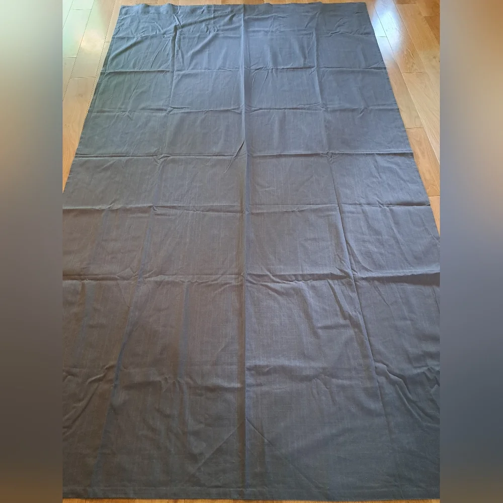 IKEA Ritva Curtain Panel (1) Gray 100% Cotton Dimming 56.5
